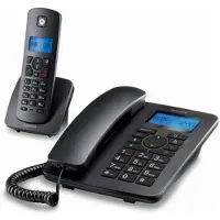 Motorola DECT + Corded Phone DECT-telefon Svart