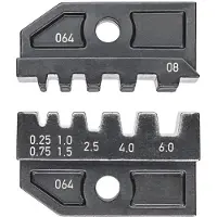 Knipex 97 49 08 Crimpinsats Ändhylsor 0.25 till 6 mm² Passar märke 97 43 200, 97 43 E, 97 43 E AUS, 97 43 E UK, 97 43 E US