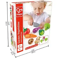 Hape Leksaksmat - 8 Delar - Grönsaker från trädgården - - One Size - Leksaksmat