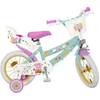 Toimsa Peppa Pig 14" Grön Cykel för Barn - Toimsa 1498