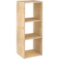 Astigarraga Modulär Hylla I Massiv Furu Med 3 Fack
