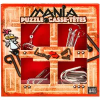 3D Metallpussel 4 delar Puzzle mania röd