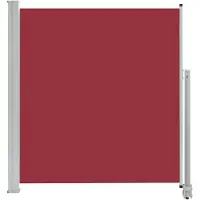 vidaXL Infällbar sidomarkis 140 x 300 cm röd