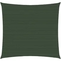 vidaXL Solsegel 160 g/m² mörkgrön 3x3 m HDPE