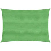 vidaXL Solsegel 160 g/m² ljusgrön 3,5x5 m HDPE