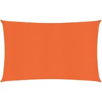 vidaXL Solsegel 160 g/m² orange 2,5x4,5 m HDPE