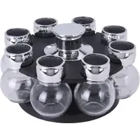 Excellent houseware kryddställ/hylla för kryddor behållare 8x universell