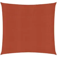 vidaXL Solsegel 160 g/m² terrakotta 7x7 m HDPE