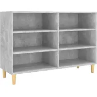 vidaXL Skänk betonggrå 103,5x35x70 cm konstruerat trä