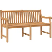 vidaXL Trädgårdsbänk 150 cm massiv teak