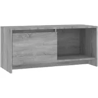 vidaXL TV-bänk grå sonoma 90x35x40 cm spånskiva