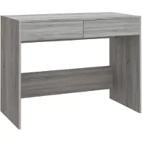 vidaXL Skrivbord sonoma-ek 101x50x76,5 cm spånskiva
