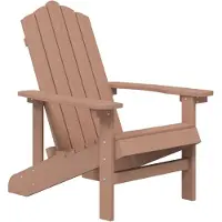 vidaXL Garden Adirondack Stol HDPE Brun