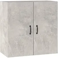 vidaXL Väggskåp betonggrå 60x31x60 cm konstruerat trä