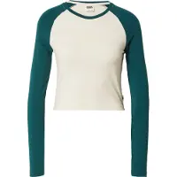 Urban Classics Organic Cropped Retro Baseball Långärmad Topp