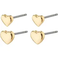 Pilgrim 66231-2003 AFRODITTE Heart Earrings 2-In-1 Set 1 set
