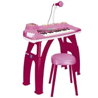Reig Musicales Rosa Elektroniskt Orgel Med 25 Tangenter Och Lampor