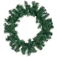 Sublime Market Connect Couronne de Noël - 40 x 6 x 40 cm - Plastique - Vert - Décoration intérieure grön