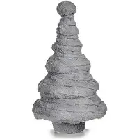 Krist+ Sapin de Noël - Polaire Gris - 22 x 37,5 x 22 cm - Style Scandinave - Décoration Moderne grå