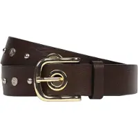 Scalpers Bälte 'New Eyelet' choklad / guld