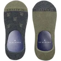 Scalpers Ankelsockor mörkgrå / khaki