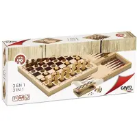 Cayro - Schack, Dam och Backgammon vit