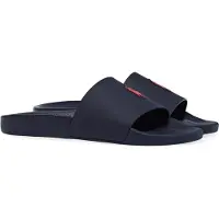 Ralph Lauren för män. 809852071002 Flip-flops Polo Slide marinblå (46), Karta, Ingen, Casual, Strandkläder, Marino
