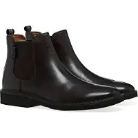 Ralph Lauren för män. 803754411003 Bruna Talan Chelsea läderstövlar (44), Hud, Karta, Ingen, Casual