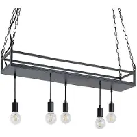 LINDBY Taklampa , Kirista, dimbara, Svart, Kök, Metall, Vintage / retro