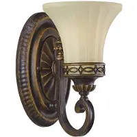 ELSTEAD Vägglampa , Drawing Room, dimbara, Brun / rost, Vardagsrum, Metall, Antik