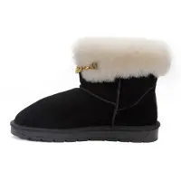 Gooce Snöboots 'Gertrude' guld / svart / ullvit
