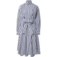 Ralph Lauren för kvinnor. 211891428001 Marinblå skjortklänning (42), Casual, Bomull, Lång ärm, Marino