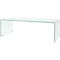 vidaXL Soffbord, härdat glas 98x45x30 cm