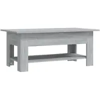 vidaXL Soffbord grå sonoma-ek 102x55x42 cm spånskiva
