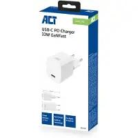 ACT kompakt USB-C-laddare 33W med Power Delivery och GaNFast