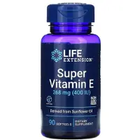 Life Extension , Super Vitamin E, 268 mg (400 IU), 90 mjuka kapslar