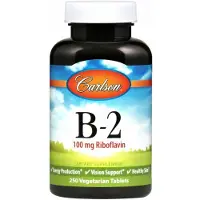 Carlson Labs Carlson, Vitamin B-2, 100 Vegetariana Tabletter