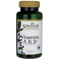 Swanson Health , Vitaminer A och D, 250 Mygga