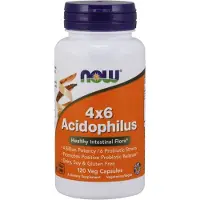 Now 4x6 Acidophilus, 120 veganskapslar