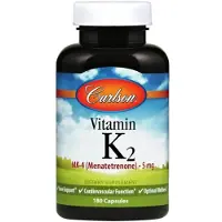 Carlson , Vitamin K2, 5 mg, 180 Kapslar