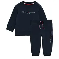 Tommy Hilfiger Träningsoverall marinblå / röd / vit