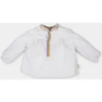 Tutto Piccolo Långärmad blus med krage i mandarinstil 3045W17 flicka