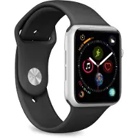 Puro ICON - Band för smart klocka - storlek S/M och M/L - svart - för Apple Watch Hermès Series 9, SE 3, Series 10, Series 11, Series 8, Series 9