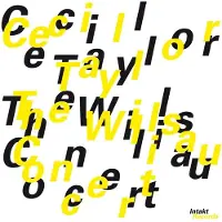 Ginza.se Taylor Cecil: The Willisau Concert