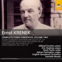 OUTHERE Krenek Ernst: Complete Piano Concertos Vol 2