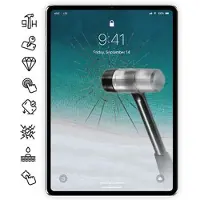 Mtp Products iPad Pro 12.9 2018/2020 Härdat Glas Skärmskydd - 9H, 0.3mm - Klar
