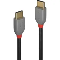 Lindy USB-kabel USB 2.0 USB-C-kontakt, USB-C-kontakt 0.50 m Svart 36870