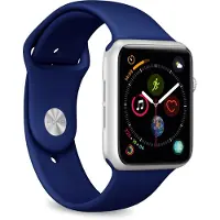 Puro ICON, Klockarmband, Apple, Apple Watch 42-44-45-49 mm, Silikon, Metall, S/M/L