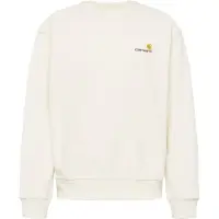 Carhartt WIP Sweatshirt 'American Script' beige / choklad / gul