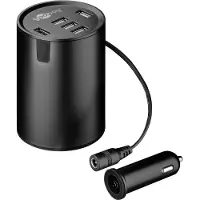 Goobay Cup Holder Billaddare med 5 USB-portar